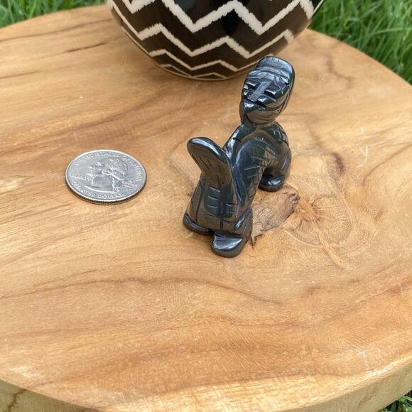 Carved Hematite Dragon - Picture 5 of 6